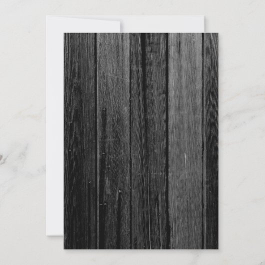 Birthday Party - Einladung zur Schwarz-Weiß-GRILLE (Rückseite)