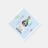 Birthday Party English Cocker Spaniel Napkins Serviette (Ecke)