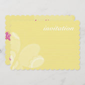 BIRTHDAY PARTY ERSUCHT:: flutterby-schmetterling 2 Einladung (Vorne/Hinten)