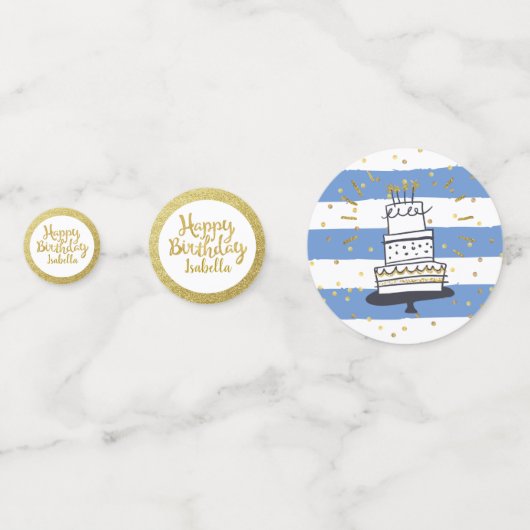 Birthday Party Foto Black Gold Glitzer Festlich Konfetti (Vorderseiten)