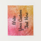 Birthday Party Foto Stand Background Glam Glitzer Wandteppich (Vorderseite)