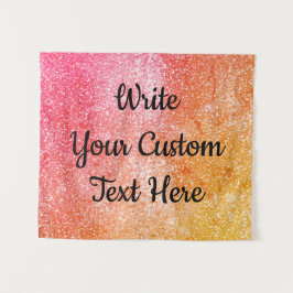 Birthday Party Foto Stand Background Glam Glitzer Wandteppich