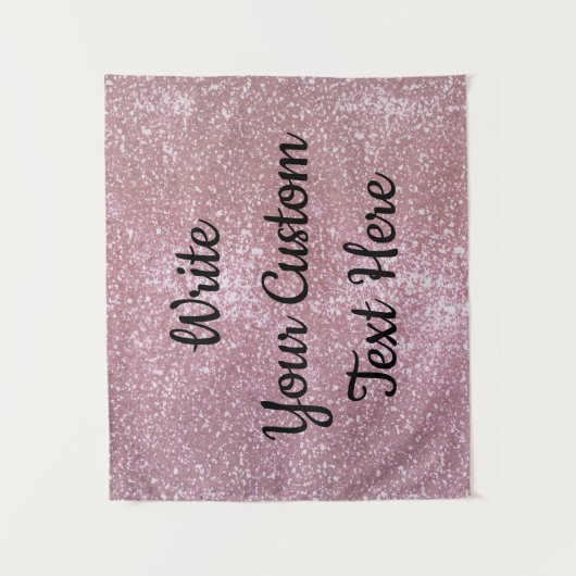 Birthday Party Foto Stand Prop Fun Rose Gold Glam Wandteppich (Vorderseite)