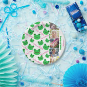 Birthday Party Frosch Thema Foto / Text Pappteller (Party)