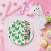 Birthday Party Frosch Thema Foto / Text Pappteller (Party)