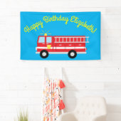 Birthday Party für Feuerwehrfahrzeuge Banner (Insitu)