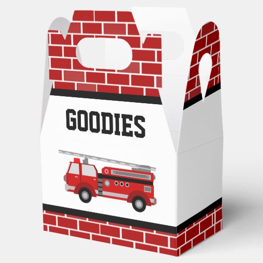 Birthday Party für Feuerwehrfahrzeuge Geschenkschachtel (Geöffnet)