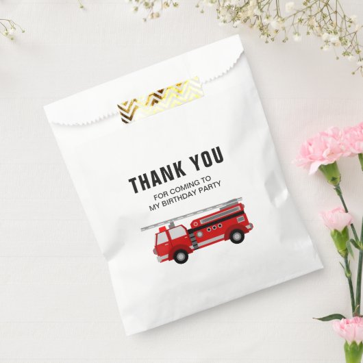 Birthday Party für Feuerwehrfahrzeuge Geschenktütchen (Versiegelt)