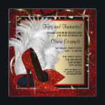 Birthday Party für Frauen in Schwarz und Rot Einladung<br><div class="desc">Elegante Schwarz-Rot-Glitzer-High-Heel-Schuhe Frau Geburtstagsfeier Einladung. Die elegante Geburtstagsfeier dieser Frau in Rot, Schwarz, Gold und Weiß ist einfach auf Ihr Party oder Ihre Veranstaltung zugeschnitten, indem Sie einfach den Button "Anpassen Sie es!" auswählen, um Ihre Veranstaltungsdetails, den Stil des Schriftartes, die Größe und Farbe des Schriftartes und den Wortlaut hinzuzufügen....</div>