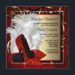 Birthday Party für Frauen in Schwarz und Rot Einladung<br><div class="desc">Elegante Schwarz-Rot-Glitzer-High-Heel-Schuhe Frau Geburtstagsfeier Einladung. Die elegante Geburtstagsfeier dieser Frau in Rot, Schwarz, Gold und Weiß ist einfach auf Ihr Party oder Ihre Veranstaltung zugeschnitten, indem Sie einfach den Button "Anpassen Sie es!" auswählen, um Ihre Veranstaltungsdetails, den Stil des Schriftartes, die Größe und Farbe des Schriftartes und den Wortlaut hinzuzufügen....</div>