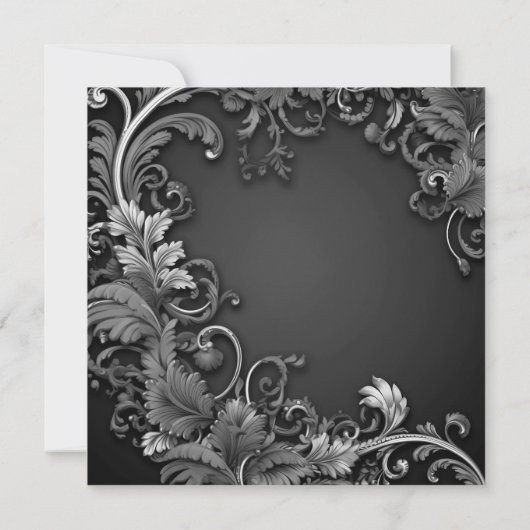 Birthday Party für Frauen mit Black Gold Shoe Einladung (Rückseite)