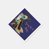 Birthday Party für Frauen Peacock Serviette (Ecke)