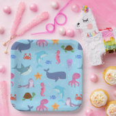 Birthday Party für Meerestiere Pappteller (Party)