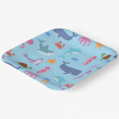 Birthday Party für Meerestiere Pappteller (Gewinkelt)