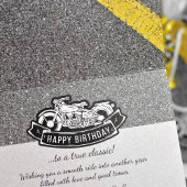 Birthday Party für Motorradfahrer individuell ange Karte