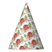 Birthday Party für rote Landtiere Partyhütchen (Links)