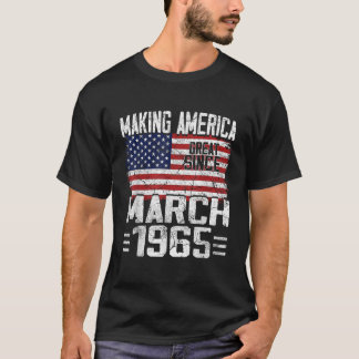 Birthday Party Geboren im März 1965 American USA F T-Shirt