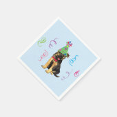 Birthday Party German Shepherd Napkins Serviette (Ecke)