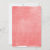 Birthday Party Girl mit Red Balloon Einladung (Rückseite)