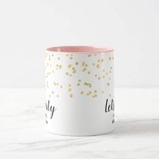 Birthday Party Gold Imitats Foil Confetti Individu Tasse (Zentrum)
