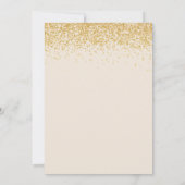 Birthday Party Gold und Black Personalisierte Einl Einladung (Rückseite)