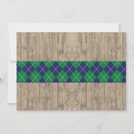 Birthday Party Golf Ball Foto Golfing Einladung 40 (Rückseite)