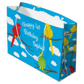 Birthday Party Große Geschenktüte (Rückseite Schrägansicht)