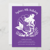 Birthday Party-Hawaiianische Meerjungfrau Einladung (Vorderseite)