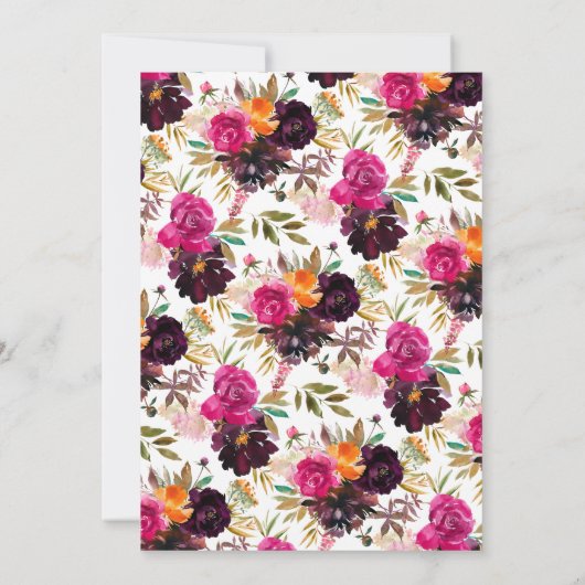 Birthday Party im Herbst Einladung (Rückseite)