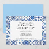 Birthday Party im Mittelmeerraum Einladung (Vorne/Hinten)