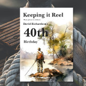 Birthday Party im Wasserfarbenbereich Einladung