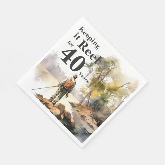 Birthday Party im Wasserfarbenbereich Serviette (Ecke)