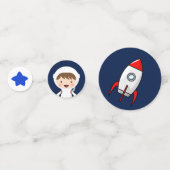 Birthday Party im Weltraum Konfetti (Vorderseiten)