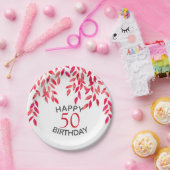 Birthday Party in Hot Pink Pappteller (Party)