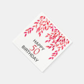 Birthday Party in Hot Pink Serviette (Ecke)