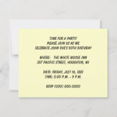 BIRTHDAY PARTY INVITATION ~ BALLOONS & WATCHEN! EINLADUNG (Rückseite)