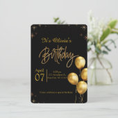 Birthday Party Invitation Einladung (Stehend Vorderseite)