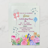 Birthday Party Invitations  Einladung (Vorne/Hinten)