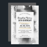 BIRTHDAY PARTY INVITE moderne Aquarellfarbe grau Einladung<br><div class="desc">von kat massard >>> kat@simplysweetPAPERIE.com << Ein supereinfaches, aber stilvolles Einladungsdesign für Ihren Geburtstag. Wow Ihre Freunde und Familie mit dieser kleinen Zahl .D Setup als Vorlage ist es einfach für Sie, Ihre eigenen Details hinzuzufügen, oder drücken Sie die Schaltfläche Anpassen und Sie können Text, Schriftart, Größen etc. TIPP:: 1....</div>