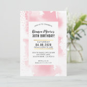 BIRTHDAY PARTY INVITE Moderne Aquarellfarben, blas Einladung (Stehend Vorderseite)