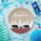 Birthday Party kariert Bears Pappteller (Party)