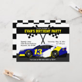 Birthday Party Karte (Vorderseite/Rückseite Beispiel)