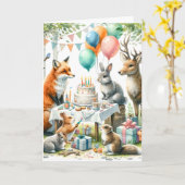 Birthday Party Karte (Gelbe Blume)