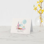 Birthday Party Karte (Gelbe Blume)