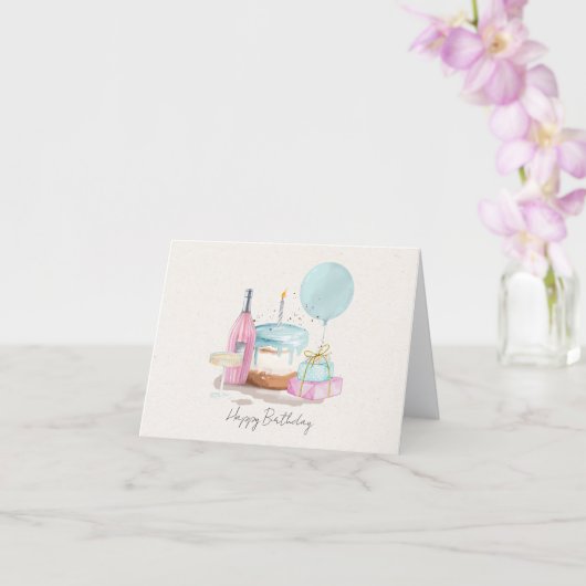 Birthday Party Karte (Orchidee)