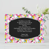 Birthday Party Kawaii Ice Creme Uber Niedlich Einladung (Stehend Vorderseite)