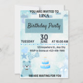 Birthday Party Magneteinladung (Vorderseite)