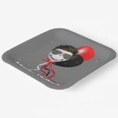 Birthday Party Man in Balloon Pappteller (Gewinkelt)