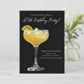 Birthday Party-Margarita Einladung (Stehend Vorderseite)