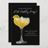 Birthday Party-Margarita Einladung (Vorne/Hinten)